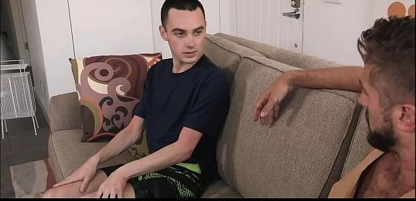  Young Twink Stepson Joe Ex Sex With Stud Stepdad Wesley Woods On Family Couch